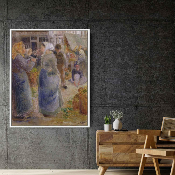 The Market (1883) by Camille Pissarro - Canvas Artwork