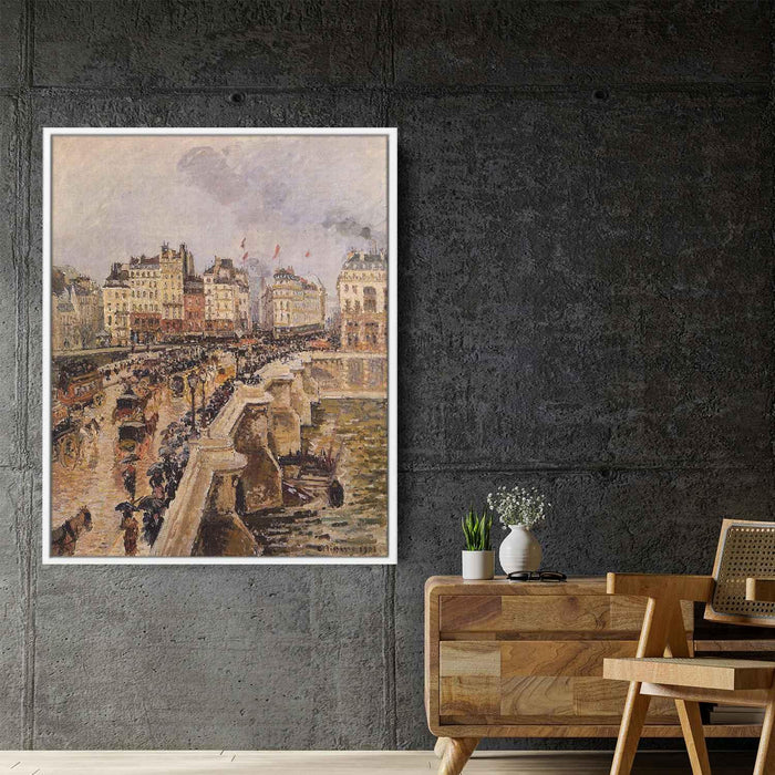 The Pont Neuf, Rainy Afternoon by Camille Pissarro - Canvas Artwork