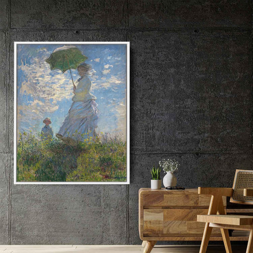 The Promenade, Woman with a Parasol by Claude Monet - Canvas Artwork