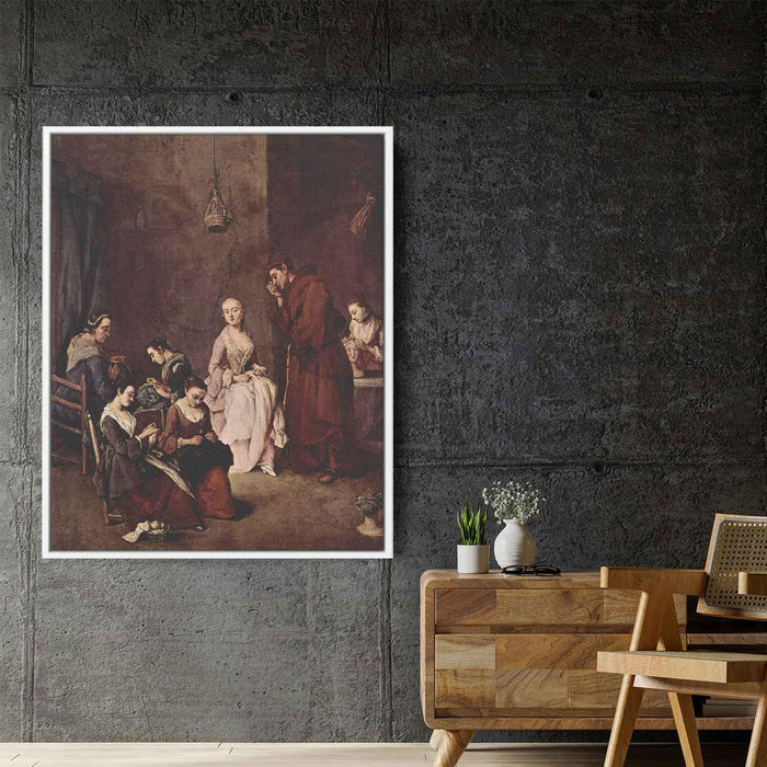 The Temptation by Pietro Longhi - Canvas Artwork