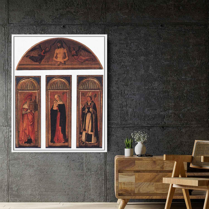 Triptych of the Virgin (1470) by Jacopo Bellini - Canvas Artwork