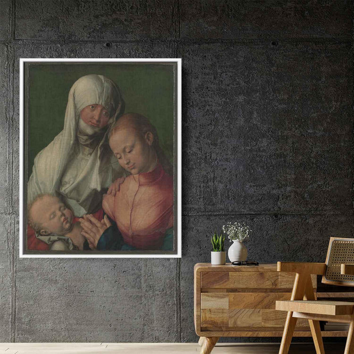 The Virgin and Child with St. Anne (1519) by Albrecht Durer - Canvas Artwork