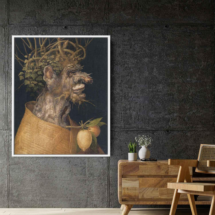 Winter (1563) by Giuseppe Arcimboldo - Canvas Artwork