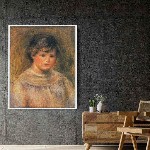 Woman`s Head by Pierre-Auguste Renoir - Canvas Artwork