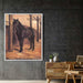 Yerres, Dark Bay Horse in the Stable by Gustave Caillebotte - Canvas Artwork