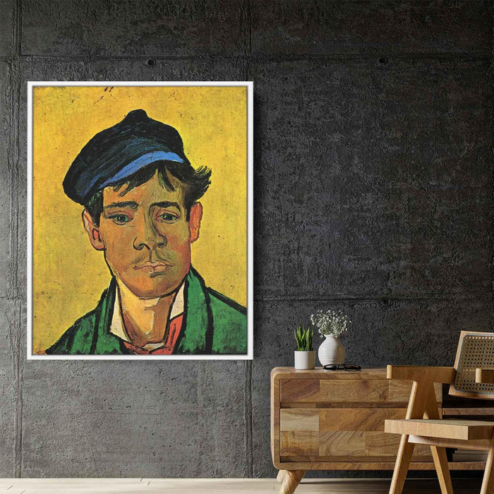 Young Man with a Hat (1888) by Vincent van Gogh - Canvas Artwork