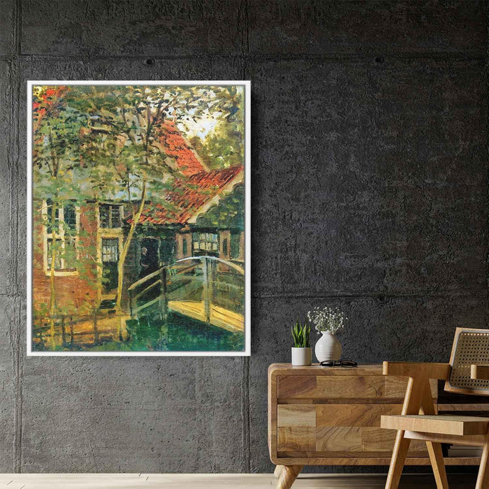 Zaandam, Little Bridge by Claude Monet - Canvas Artwork