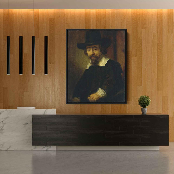 Dr Ephraim Bueno, Jewish Physician and Writer by Rembrandt - Canvas Artwork