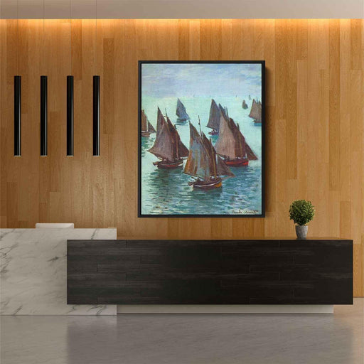 Fishing Boats, Calm Sea by Claude Monet - Canvas Artwork