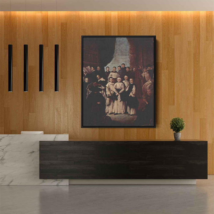 Friars in Venice by Pietro Longhi - Canvas Artwork