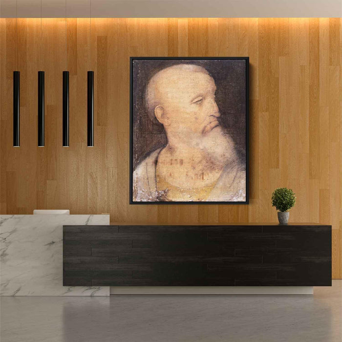 Head of St. Andrew by Leonardo da Vinci - Canvas Artwork