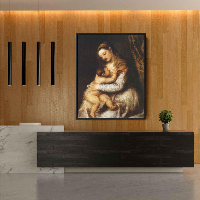 Madonna and Child (1570) by Titian - Canvas Artwork