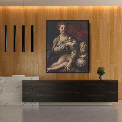 Madonna of the Rose (1530) by Parmigianino - Canvas Artwork