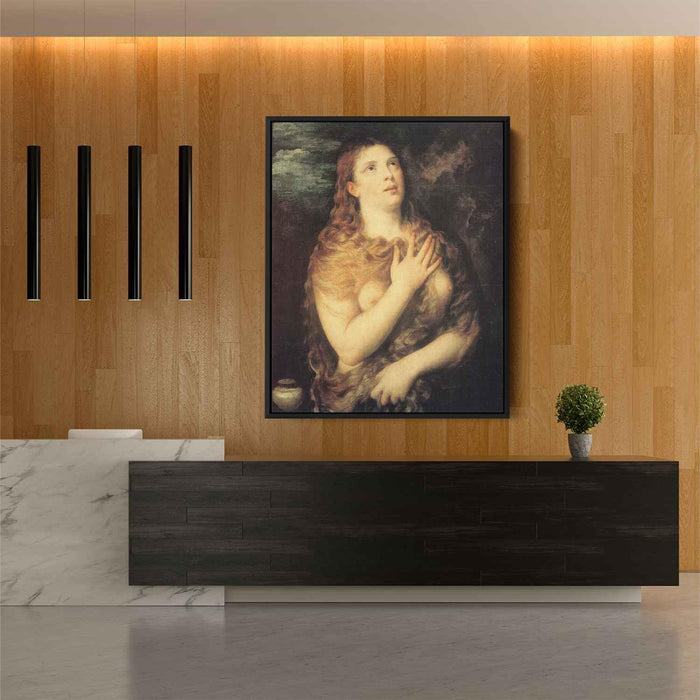 Mary Magdalen Repentant (1531) by Titian - Canvas Artwork