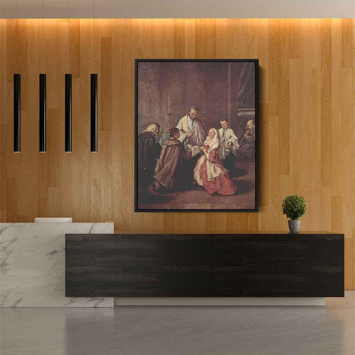 The Sacrament Of Marriage by Pietro Longhi - Canvas Artwork