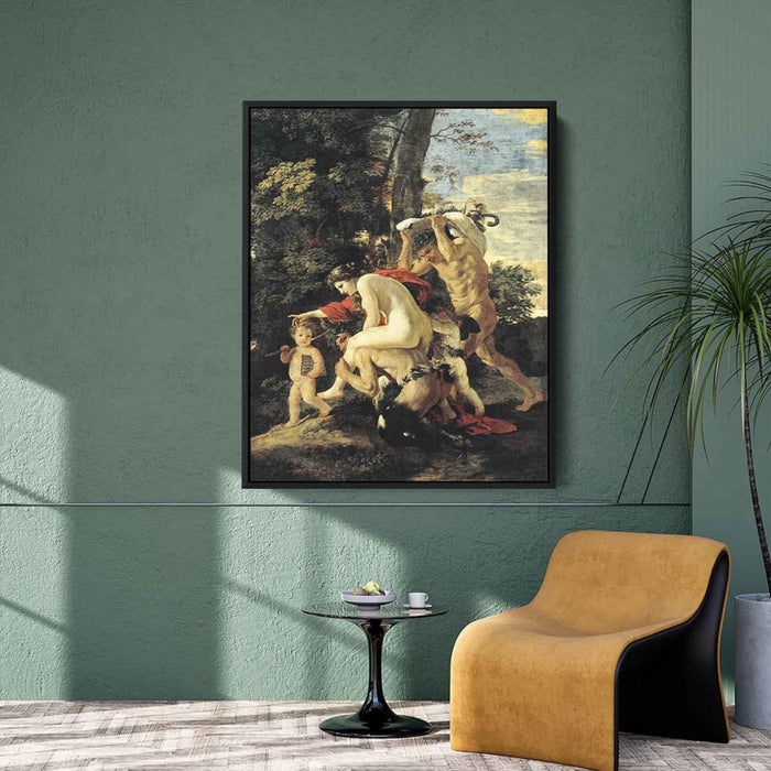 Bacchic Scene (1627) by Nicolas Poussin - Canvas Artwork