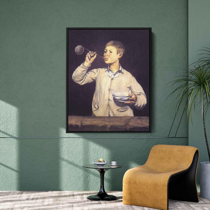 Boy Blowing Bubbles (1869) by Edouard Manet - Canvas Artwork