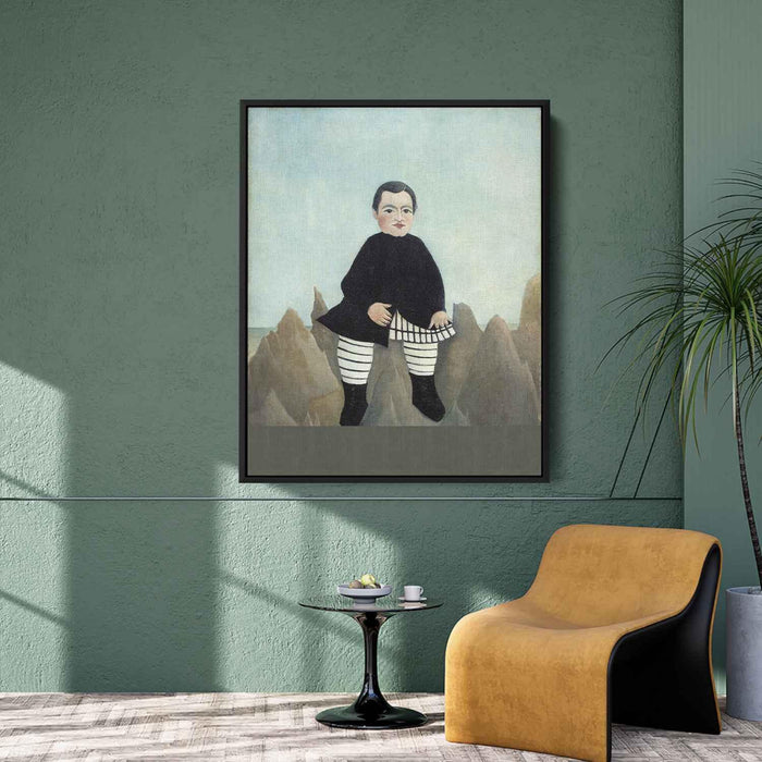 Boy on the Rocks (1895) by Henri Rousseau - Canvas Artwork