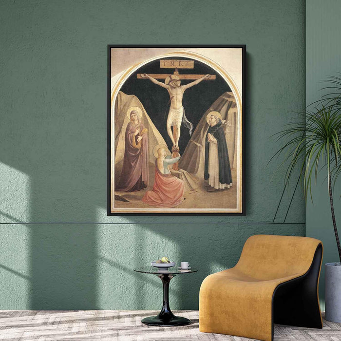 Crucifixion with the Virgin, Mary Magdalene and St. Dominic by Fra Angelico - Canvas Artwork