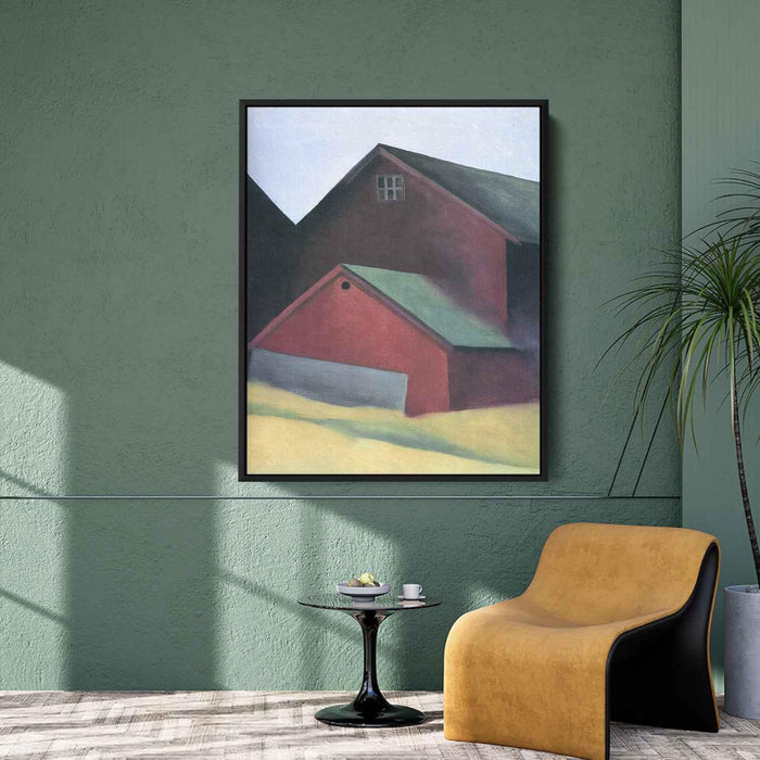 Ends Of Barns (1922) by Georgia O'Keeffe - Canvas Artwork