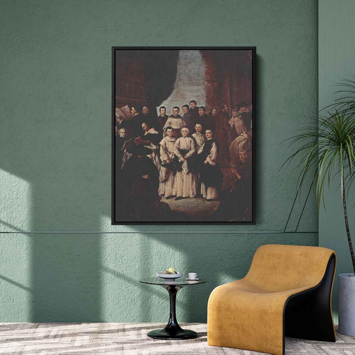 Friars in Venice by Pietro Longhi - Canvas Artwork