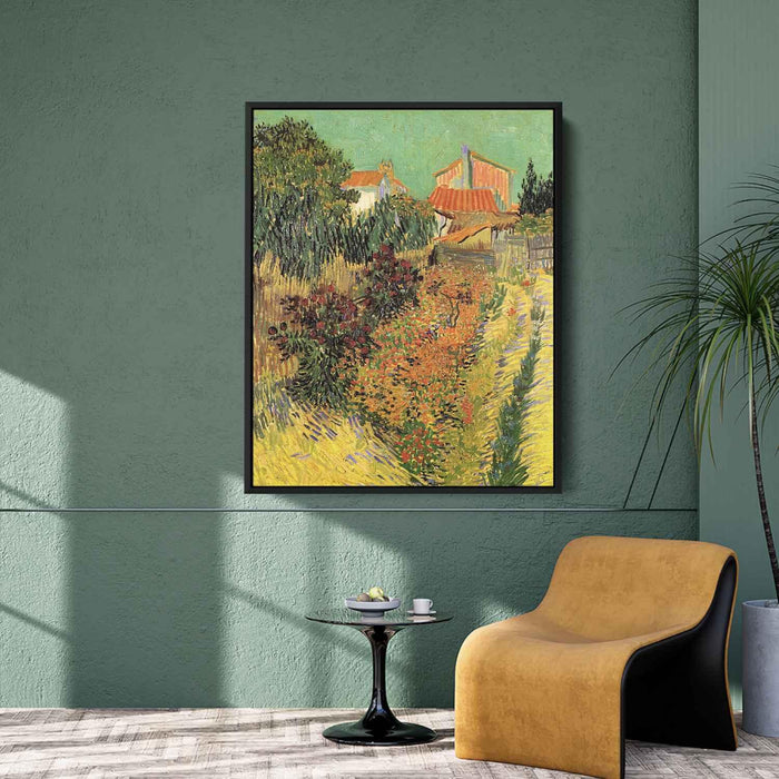 Garden Behind a House (1888) by Vincent van Gogh - Canvas Artwork