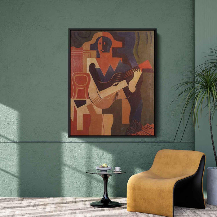 Harlequin with Guitar (1919) by Juan Gris - Canvas Artwork