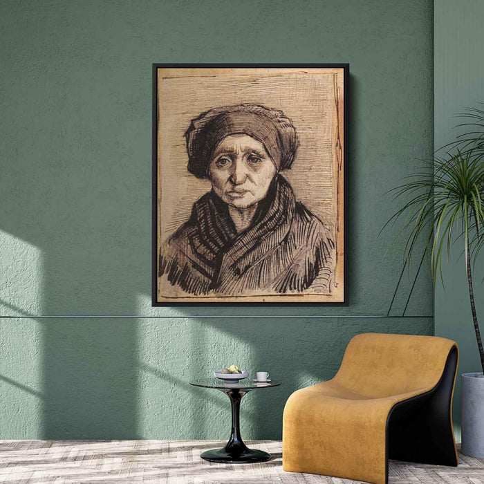 Head of a Woman (1885) by Vincent van Gogh - Canvas Artwork