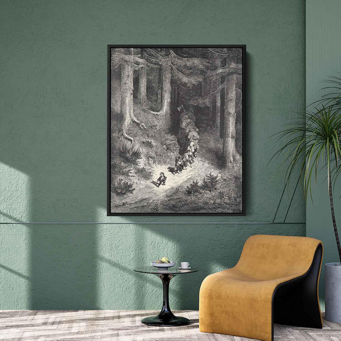 Hop-o'-My-Thumb by Gustave Dore - Canvas Artwork