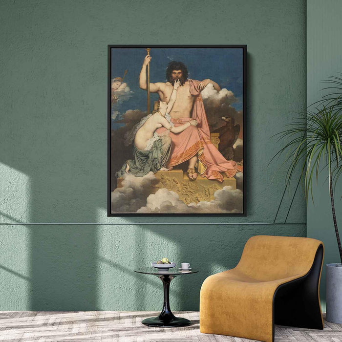 Jupiter and Thetis (1811) by Jean Auguste Dominique Ingres - Canvas Artwork