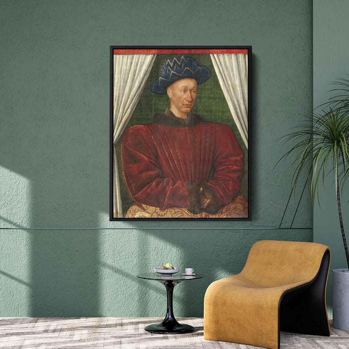 Portrait of Charles VII, King of France by Jean Fouquet - Canvas Artwork