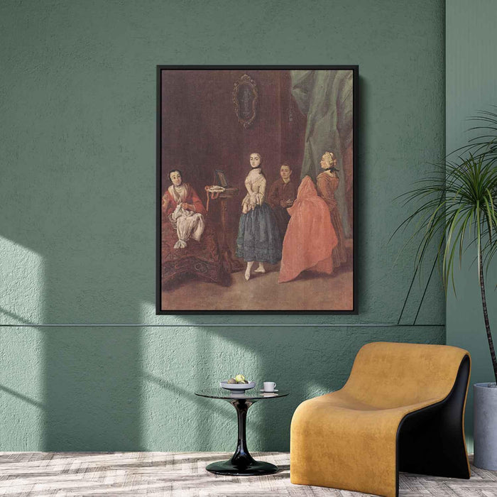 Lady at the Dressmaker by Pietro Longhi - Canvas Artwork