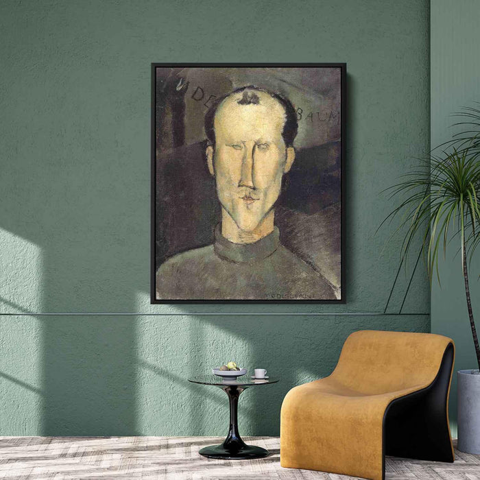 Leon Indenbaum (1915) by Amedeo Modigliani - Canvas Artwork