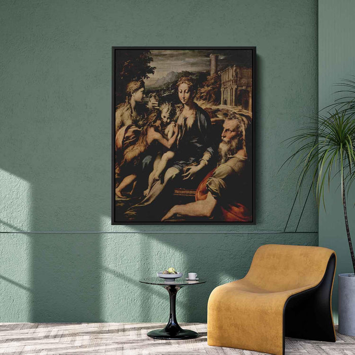 Madonna with Saint Zacharias (1530) by Parmigianino - Canvas Artwork