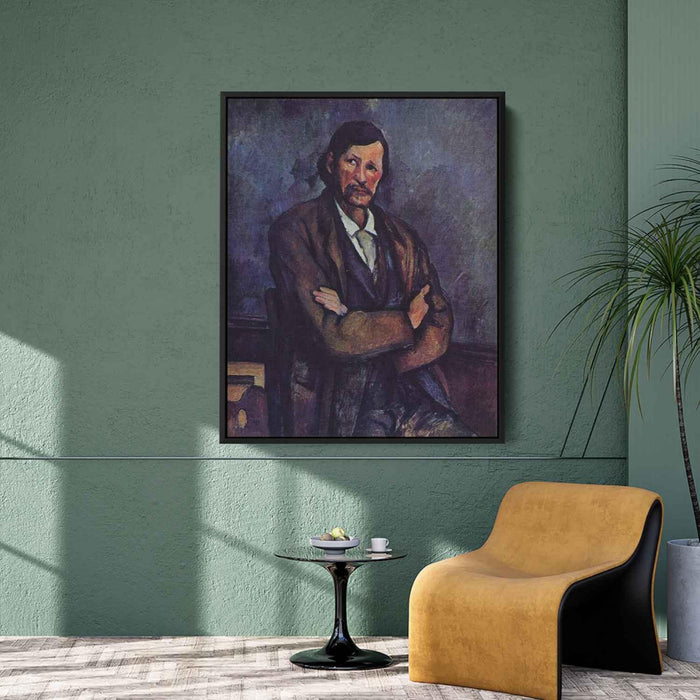 Man with Crossed Arms (1900) by Paul Cezanne - Canvas Artwork