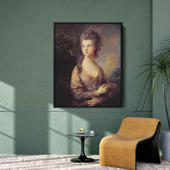 Mrs. Graham (1775) by Thomas Gainsborough - Canvas Artwork