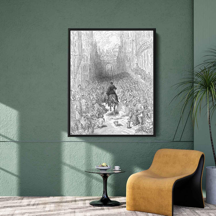 Orlando Furioso by Gustave Dore - Canvas Artwork