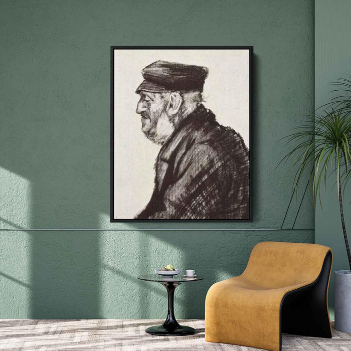 Orphan Man with Cap, Head by Vincent van Gogh - Canvas Artwork