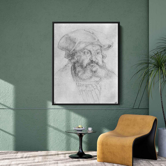 Portrait of Elector Friedrich the Wise (1523) by Albrecht Durer - Canvas Artwork