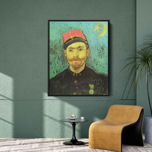 Portrait of Milliet, Second Lieutnant of the Zouaves by Vincent van Gogh - Canvas Artwork