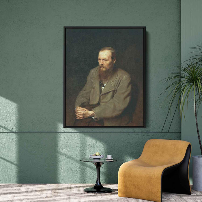 Portrait of the Author Feodor Dostoyevsky (1872) by Vasily Perov - Canvas Artwork