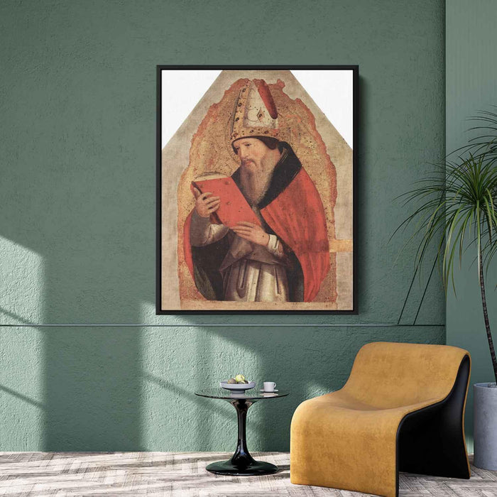 St. Augustine (1472) by Antonello da Messina - Canvas Artwork