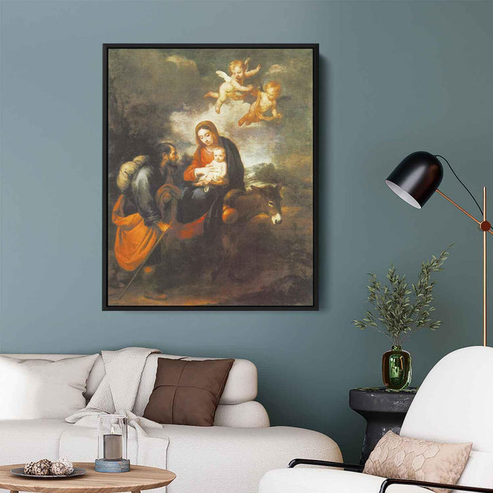 Flight into Egypt (1660) by Bartolome Esteban Murillo - Canvas Artwork