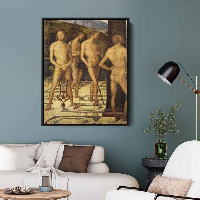 Four naked (1505) by Pietro Perugino - Canvas Artwork