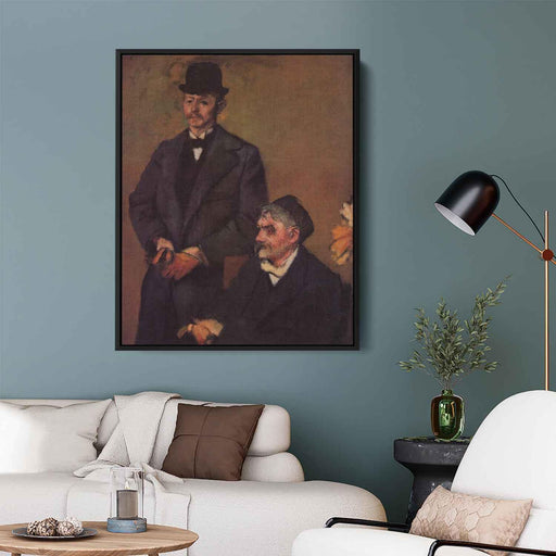 Henri Rouart and His Son Alexis (1898) by Edgar Degas - Canvas Artwork