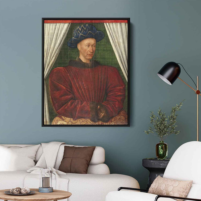 Portrait of Charles VII, King of France by Jean Fouquet - Canvas Artwork