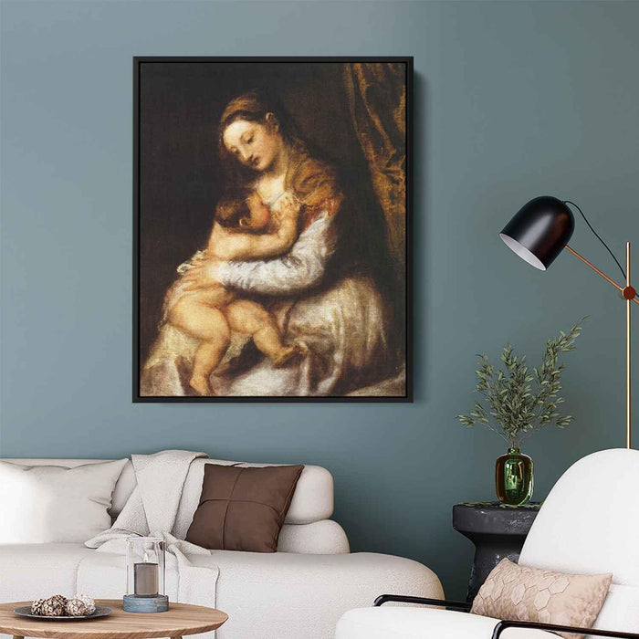 Madonna and Child (1570) by Titian - Canvas Artwork