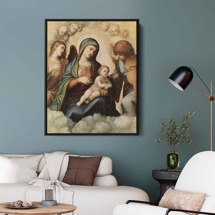 Madonna and Child with Angels (1515) by Correggio - Canvas Artwork