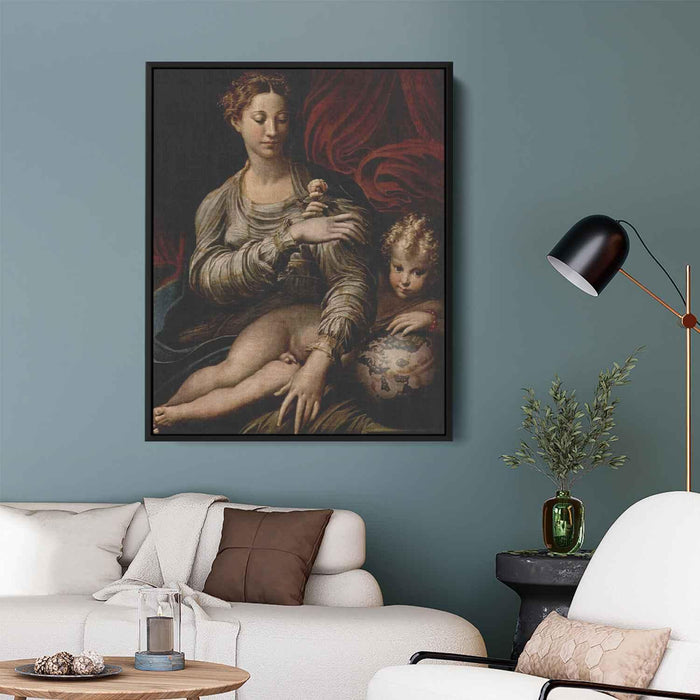 Madonna of the Rose (1530) by Parmigianino - Canvas Artwork