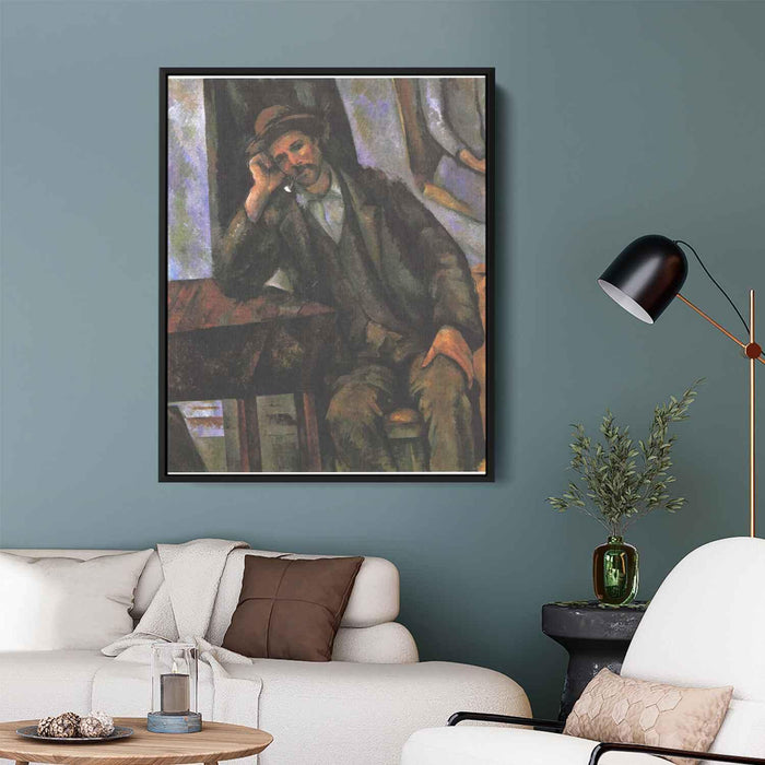 Man Smoking a Pipe (1902) by Paul Cezanne - Canvas Artwork